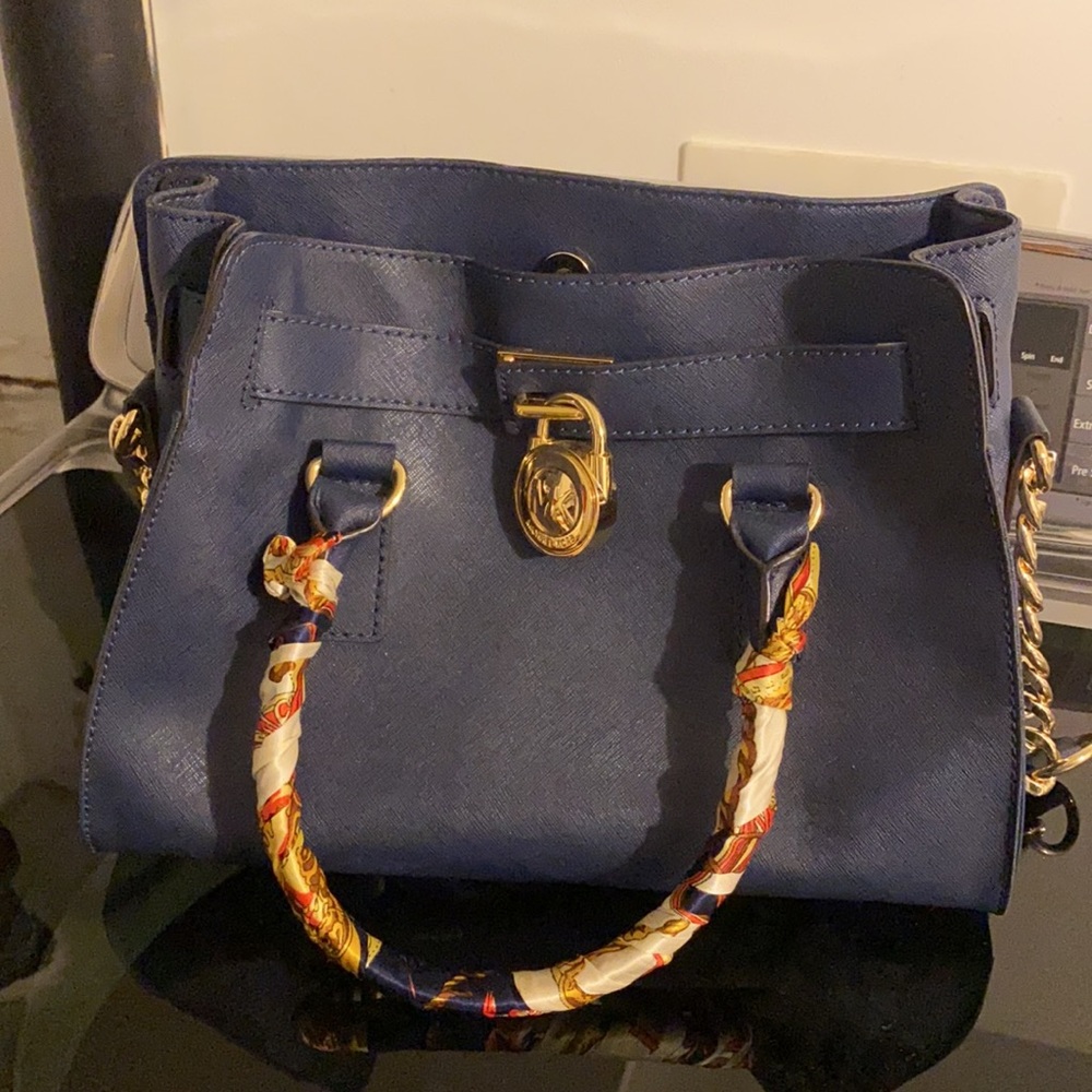 Michael Kors Navy Hamilton Tote